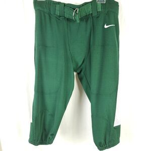NWT Nike Green White‎ Side Panel Belted Football Pants Men's Large 32x14.5